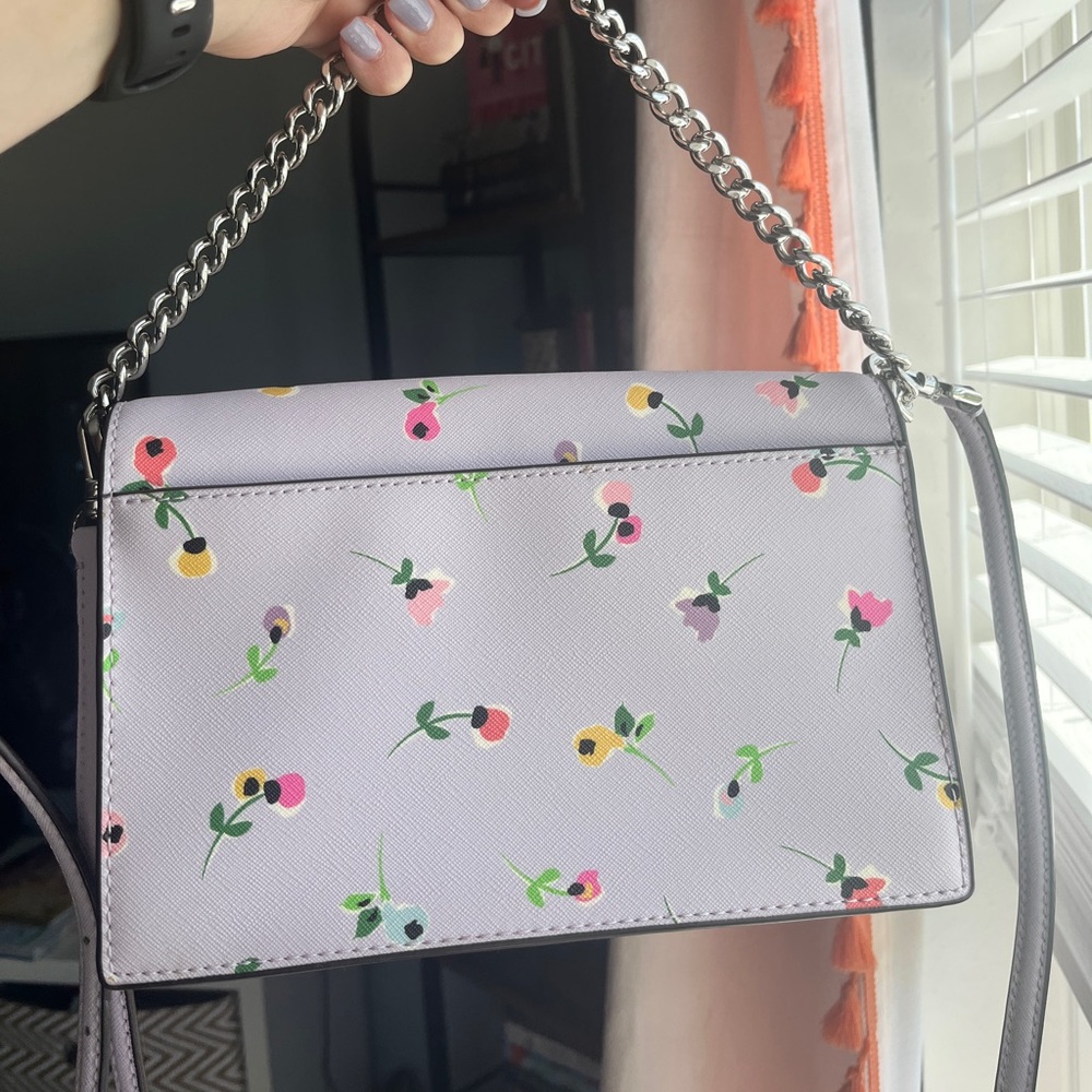 Kate Spade Purple Crossbody Bag with Floral Design - Picture 2 of 5